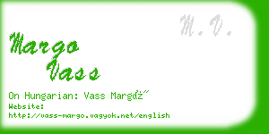 margo vass business card